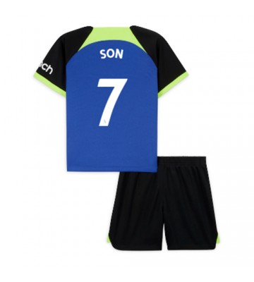 Tottenham Hotspur Son Heung-min #7 babykläder Bortatröja barn 2022-23 Korta ärmar (+ Korta byxor)